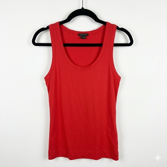 Theory Tops - Theory Women's Bright Red Scoop Neck Tank Top Women’s Small